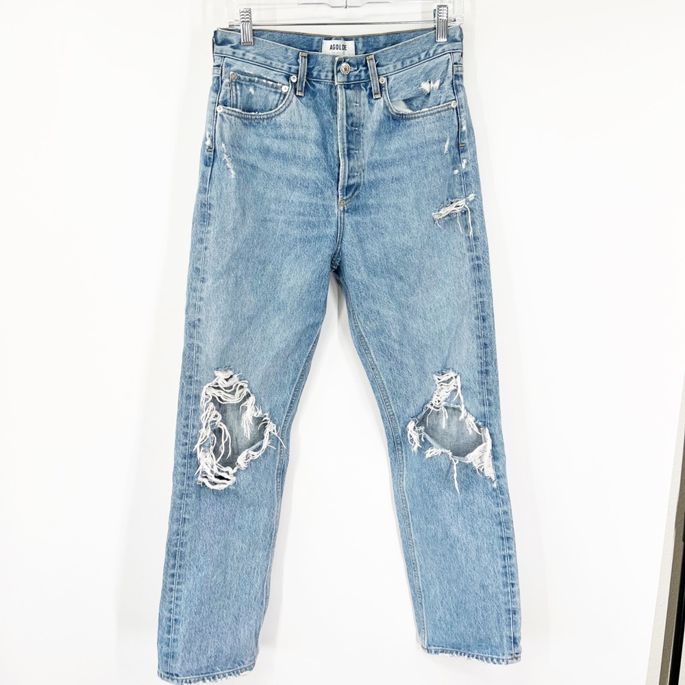 Agolde 90's Mid Rise Loose Fit Jeans Button Fly
